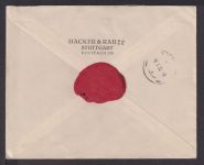 Deutsches Reich Auslandsbrief MIF Flugpost Adler + Hindenburg Stuttgart Samaden