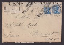 Italien Zensur R Auslandsbrief Brief Paris Frankreich