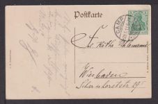 Ansichtskarte Boppard Rheinland-Pfalz 1911 Camp am Rhein Wiesbaden