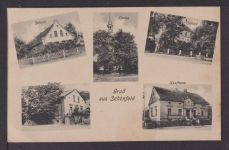 Ansichtskarte Schönfeld Brandenburg 1923 div Ansichten Lichterfelde Gasthof Kaufhaus