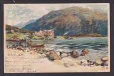 Ansichtskarte Balholm Norwegen 1898 Bensheim Hessen