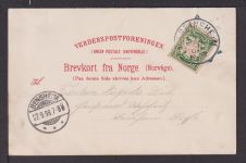 Ansichtskarte Balholm Norwegen 1898 Bensheim Hessen
