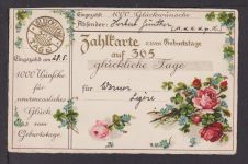 Ansichtskarte Glückwunsch zum Geburtstag Hohenstein Sachsen 1930