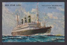 Ansichtskarte Schiffe Marine Schifffahrt Red Star Line Triple Screw Belgenland