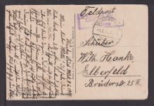 Ansichtskarte John Bulls Klage Feldpost 1917 Elberfeld Wuppertal NRW