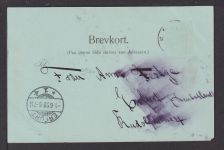 Ansichtskarte Bergen Norwegen 1899 Erfurt Thüringen