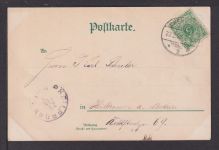 Ansichtskarte Chemnitz Sachsen Gesamtansicht 1898 Heilbronn Baden-Württemberg