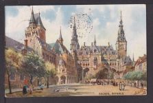Ansichtskarte Aachen NRW Rathaus 1911 Antwerpen Belgien