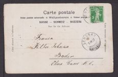 Jugendstil Ansichtskarte Ems Lengnau Schweiz 1913 Baden