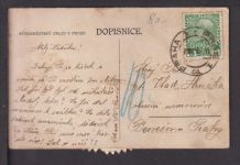 Ansichtskarte Mechanische Drehkarte Prag Tschechien Benesov