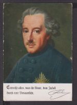 Ansichtskarte Adel Monarchie Friedrich der Große Feldpost 1940 Lissa Wartheland