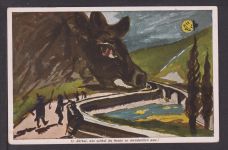 Ansichtskarte Künstler handgemalt Ahrtal Koblenz Rheinland-Pfalz
