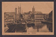 Ansichtskarte Schiffe Schiffahrt Königsberg Ostpreußen Hundegatt Dresden Sachsen