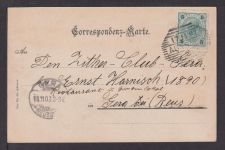 Ansichtskarte Aussig Böhmen Ostgebiete Tschechien 1903 Gera Thüringen