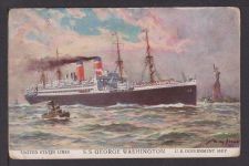 Ansichtskarte Schiffe Schifffahrt Seefahrt SS George Washington Bremen
