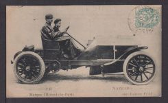 Ansichtskarte Felice Nazzaro Automobil Rennfahrer FIAT 1907 Barentin Frankeich