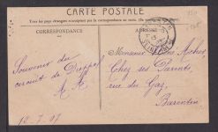 Ansichtskarte Felice Nazzaro Automobil Rennfahrer FIAT 1907 Barentin Frankeich