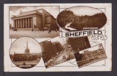 Ansichtskarte Sheffield Großbritannien 1956 Fakenham