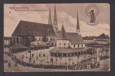 Ansichtskarte Altötting Bayern Gnadenkapelle Stiftstadtpfarrkirche Markt Wald