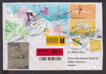 Briefmarken Argentinien Übersee Brief Block 2020 Sport Tiere
