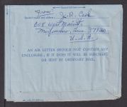 Hongkong Asien Flugpost airmail Aerogramm Ganzsache Queen Elisabeth USA nach -