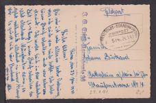Ansichtskarte Lissa Wartheland Polen Feldpost 1940 Hattersheim am Main Hessen