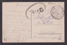 Ansichtskarte Budweis Böhmen Tschechien Blick vom Turm 1916 Nürnberg Bayern