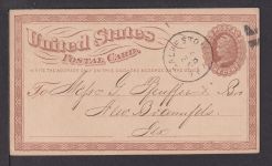 USA Privatganzsache K1 Galveston Texas New Braunfels Reklame Kaufman & Runge