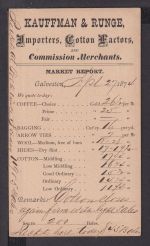 USA Privatganzsache K1 Galveston Texas New Braunfels Reklame Kaufman & Runge