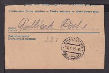 Besetzung Böhmen & Mähren frankierte Postanweisung 3K Hitler Aufbrauch Ganzsache
