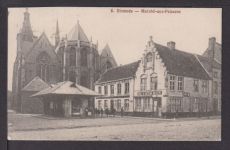Ansichtskarte Dixmude Belgien Fischmarkt Feldpost 1915 Leipzig Sachsen