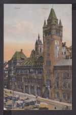 Ansichtskarte Basel Schweiz Rathaus 1907 Diez Lahn Rheinland-Pfalz
