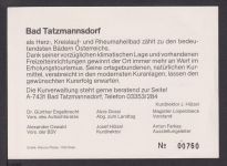 Philatelie Flugpost Airmail Ballonpost Österreich Europa SST Bad Tatzmannsdorf