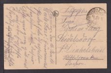 Ansichtskarte 1.Weltkrieg Meenen Belgien Feldpost 1916 Dinkelsbühl Bayern