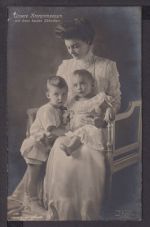 Ansichtskarte Adel Monarchie Kronprinzessin mit Söhnen Lüneburg Niedersachsen