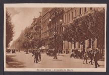 Ansichtskarte Buenos Aires Argentinien Avenida de Mayo 1921 Flensburg
