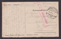 Ansichtskarte Rawa Ruska Ukraine Feldpost 1916 Sopron Ungarn
