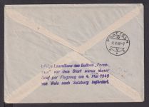 Flugpost Einschreibe Ganzsache Wels Salzburg Österreich 2. Oest. Ballon Post