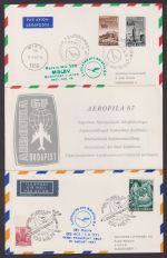 Flugpost Pro Aerofila Budapest Ungarn 1967 Wien Östereich Luftpostausstellung