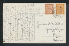 Ansichtskarte Monarchie Adel Weltevreden Niederländisch Indien 1909 Bern Schweiz