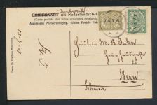 Ansichtskarte Batavia Weltevreden Niederländisch Indien 1908 Bern Schweiz