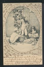 Ansichtskarte Weltevreden Niederländisch Indien Früchteverkauf 1906 Bern Schweiz