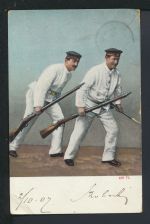 Militaria Waffen Ansichtskarte Weltevreden Niederländisch Indien Militär 1907