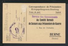 Münster Kriegsgefangenenpost Münsterlager III Westfalen 1917 Bern Schweiz