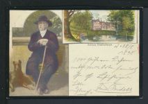 Litho Kaiser Ansichtskarte Schloss Friedrichsruh Schleswig-Holstein Hundsfeld