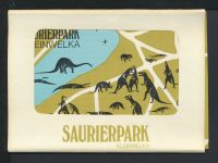 Ansichtskarte Dinosaurier Saurierpark Kleinwelka Sachsen Foulder mit 10 Karten