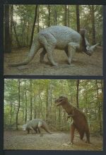 Ansichtskarte Dinosaurier Saurierpark Kleinwelka Sachsen Foulder mit 10 Karten