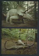 Ansichtskarte Dinosaurier Saurierpark Kleinwelka Sachsen Foulder mit 10 Karten
