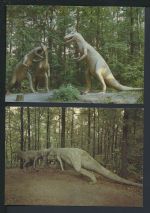 Ansichtskarte Dinosaurier Saurierpark Kleinwelka Sachsen Foulder mit 10 Karten