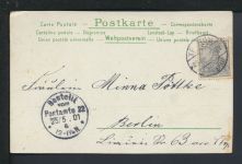 Litho Ansichtskarte Glückwunsch Pfingsten Maikäfer Treptow 1901 Berlin